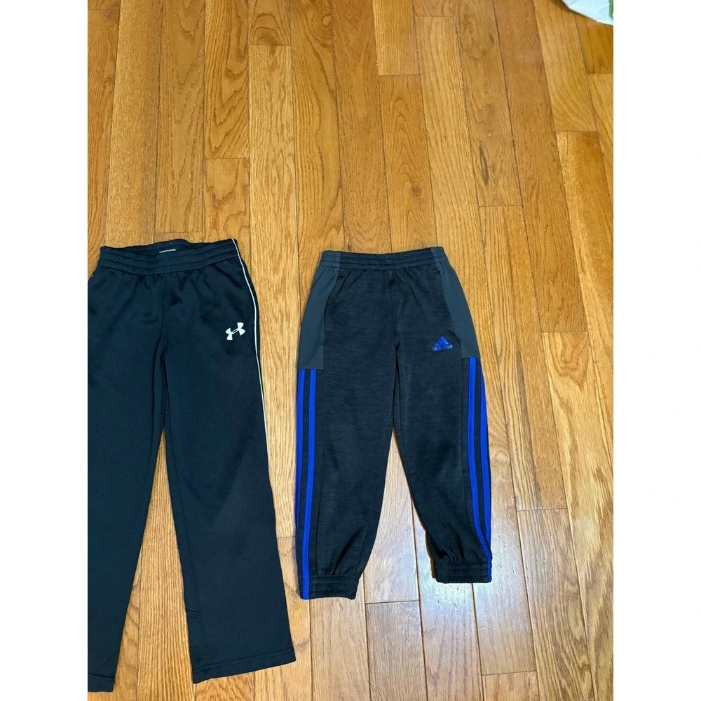 Nike Under Armour Adidas Kids Athletic Pants Bundle Size 5 6 Joggers Track 3pk